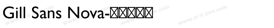 Gill Sans Nova字体转换